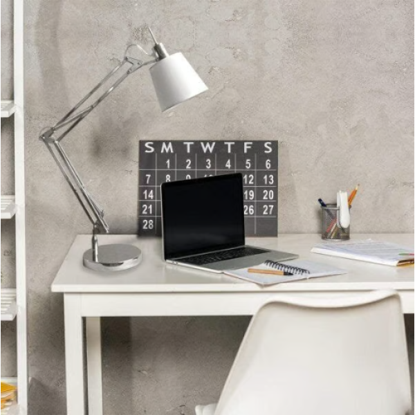 COLUNA SCOPE CROMADO E BRANCO (D)32CM (A)182CM 1XE27 40W - HU4002C