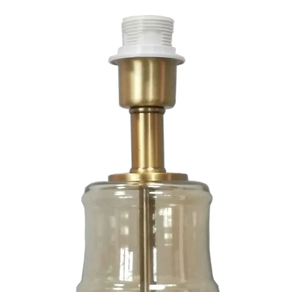 BASE PARA ABAJUR VENETO DOURADO E CHAMPAGNE (D)19.5CM (A)38.5CM 1XE27 40W - WR005