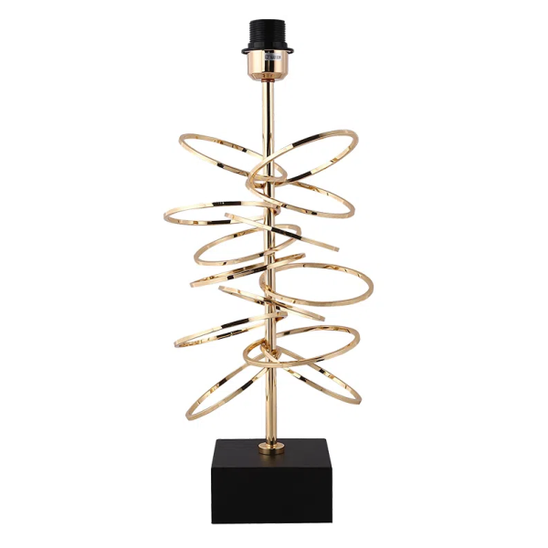 BASE PARA ABAJUR VENETO DOURADO (D)13CM (A)54CM 1XE27 40W - MI003