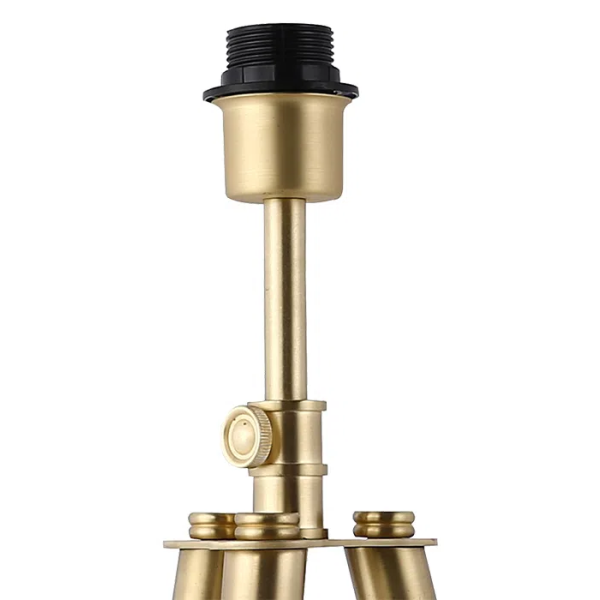 BASE PARA ABAJUR VENETO DOURADO E TRANSPARENTE (C)29.5CM (L)25.5CM (A)59.5CM 1XE27 40W - MI006