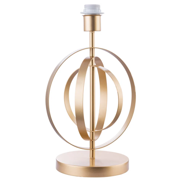 BASE PARA ABAJUR MONDE DOURADO (D)24CM (A)40CM 1XE27 40W - GL004G
