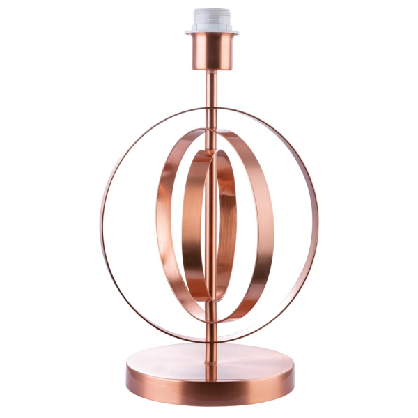 BASE PARA ABAJUR MONDE COBRE (D)24CM (A)40CM 1XE27 40W - GL004E