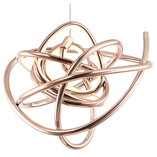 PENDENTE NINHO DOURADO E BRANCO (D)23CM 1X12W 3000K 960LM - WD017S