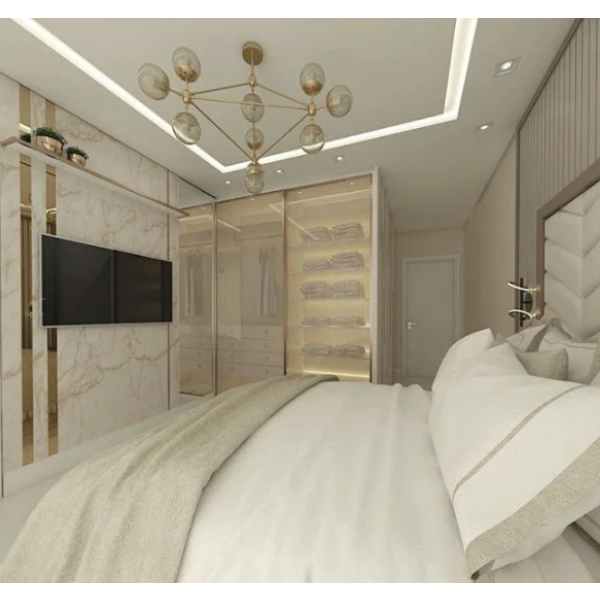 PENDENTE ORBE DOURADO E CHAMPANHE (D)100CM (A)78CM 10XE27 BOLINHA 400W - OP056G