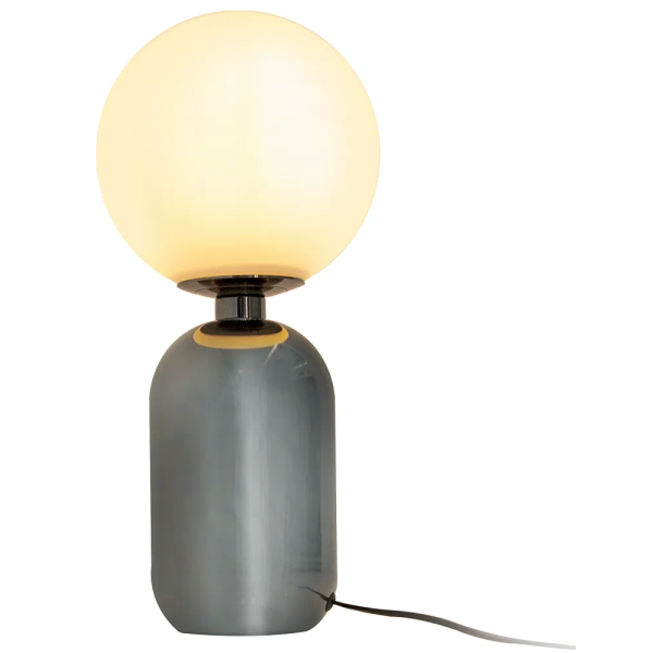 ABAJUR CUÍCA CROMO NEGRO E BRANCO (D)20CM (A)43CM 1XE27 40W - HL020B