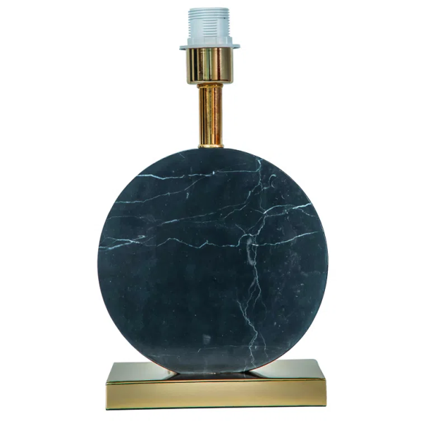 BASE PARA ABAJUR BIAGIO DOURADO E PRETO (D)22CM (L)12CM (A)37CM 1XE27 40W - GL016BG