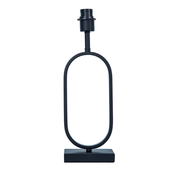 BASE PARA ABAJUR ARCO PRETO (C)10CM (L)15CM (A)45CM 1XE27 40W - GL018B
