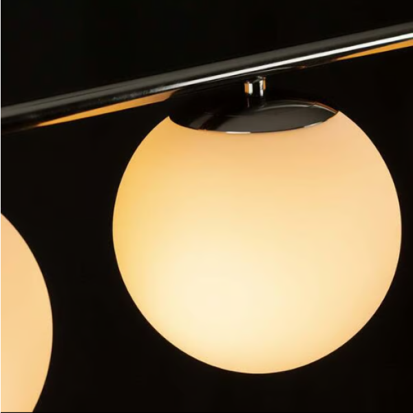 PENDENTE PETIT POA CROMO NEGRO E BRANCO 3XE27 - SQ001B