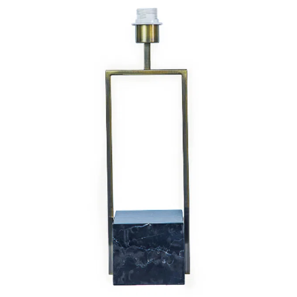 BASE PARA ABAJUR QUADRATTO BRONZE E PRETO (C)13CM (L)15CM (A)50CM 1XE27 40W - GL020G