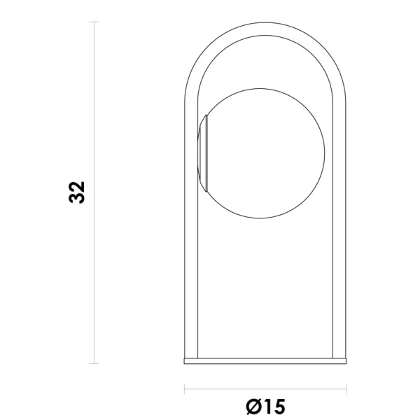 ABAJUR PLOC DOURADO E BRANCO (D)15,5CM (A)31,5CM 1X4,8W 3000K 288LM LED