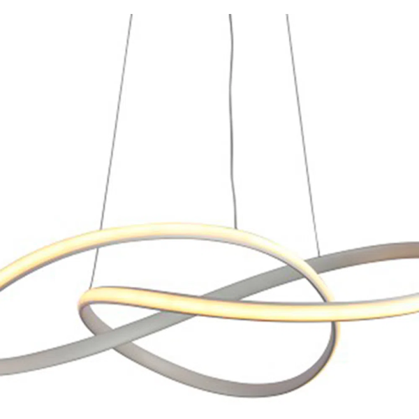 PENDENTE ATOM BRANCO (D)63CM (A)15CM 1X36W 3000K 1188LM LED