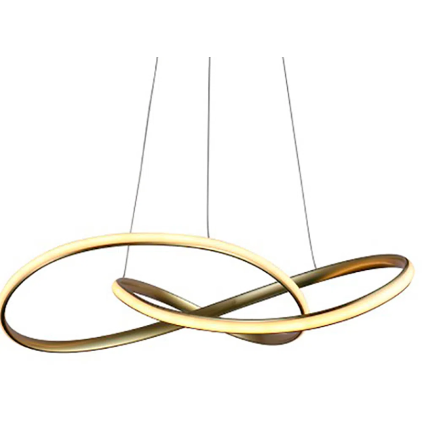 PENDENTE ATOM DOURADO (D)63CM (A)15CM 1X36W 3000K 1188LM LED