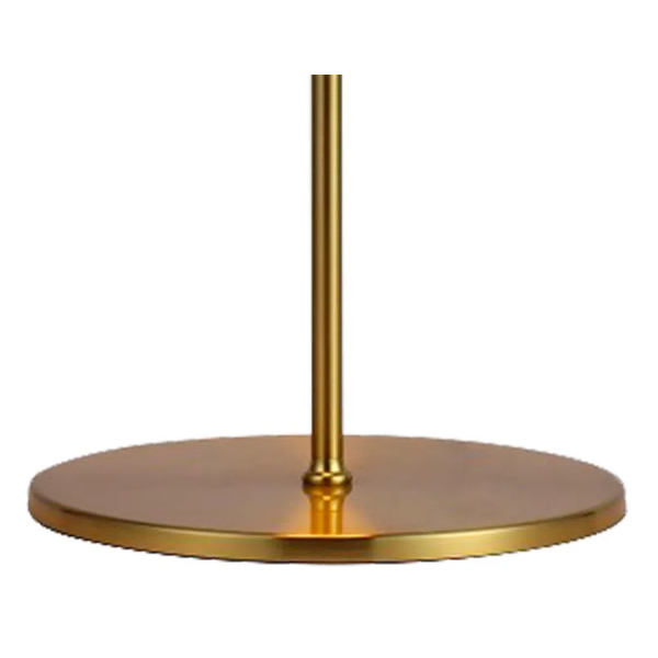 ABAJUR MIA DOURADO E FUME (D)26CM (A)56CM 1X1W 3000K 300LM LED