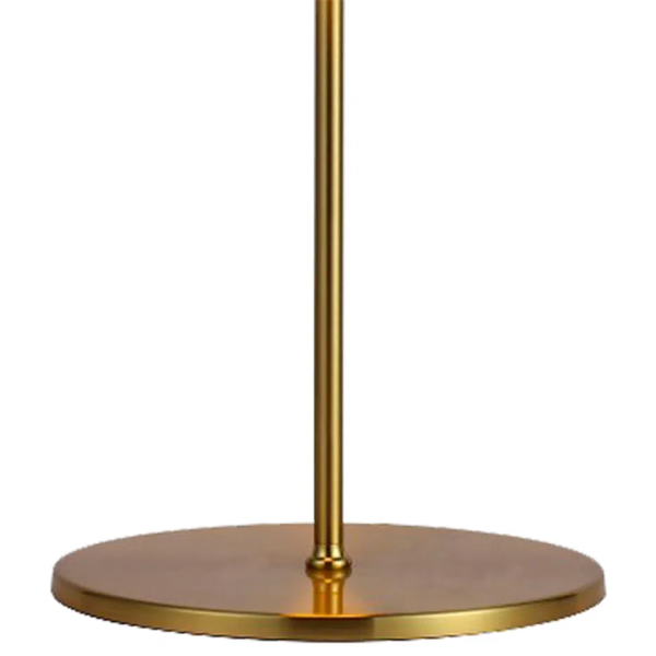ABAJUR MIA DOURADO E TRANSPARENTE (D)26CM (A)56CM 1X1W 3000K 300LM LED