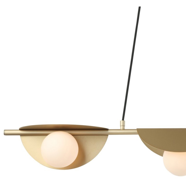 PENDENTE CACAU DOURADO E BRANCO (C)14CM (L)98.5CM (A)13CM 3XG9 75W - HL010