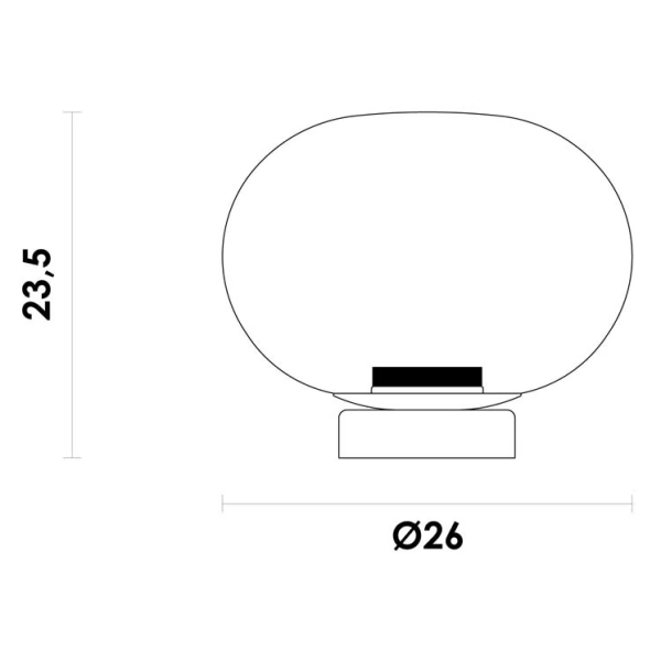 ABAJUR BALLOON DOURADO E CHAMPANHE (L)26CM (A)21,9CM 1X9W 3000K 400LM LED