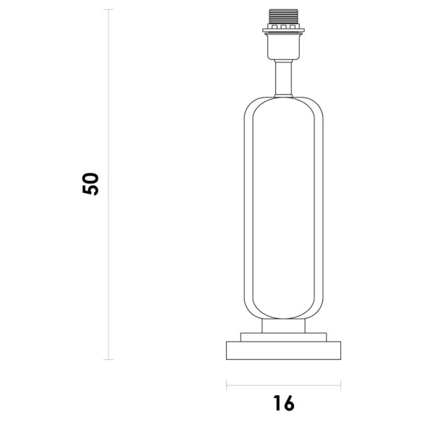 BASE PARA ABAJUR PIETÁ PRETO E NICKEL (C)16CM (L)1CM (A)5CM 1X40W E27