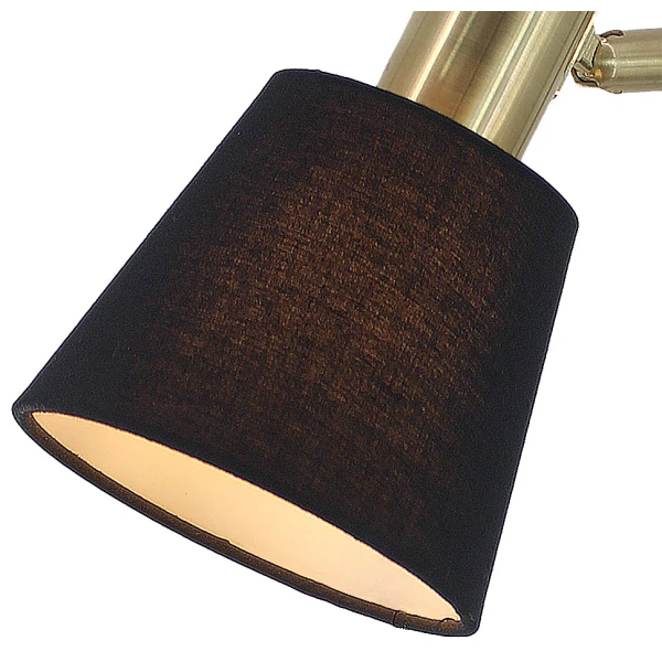 ABAJUR PIPE DOURADO E PRETO (D)12CM (A)49.5CM 1XE14 40W - ME002