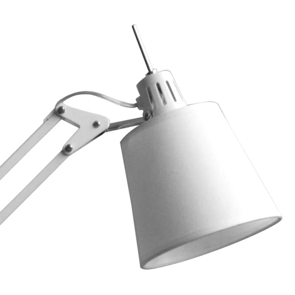 ABAJUR SCOPE BRANCO E BRANCO (D)15CM (A)72CM 1XE27 40W - HU3002W