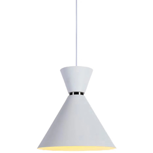 PENDENTE SET BRANCO E NICKEL (D)23CM (A)23CM 1X40W E27