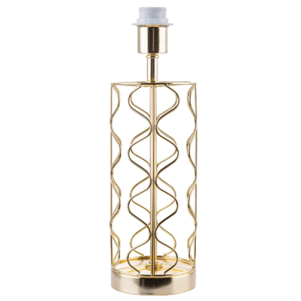 BASE PARA ABAJUR MOTIF DOURADO (D)12CM (A)39CM 1XE27 40W - GL003G