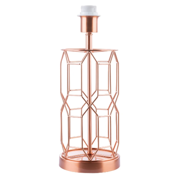 BASE PARA ABAJUR DISEGNO COBRE (D)15CM (A)39CM 1XE27 40W - GL002E