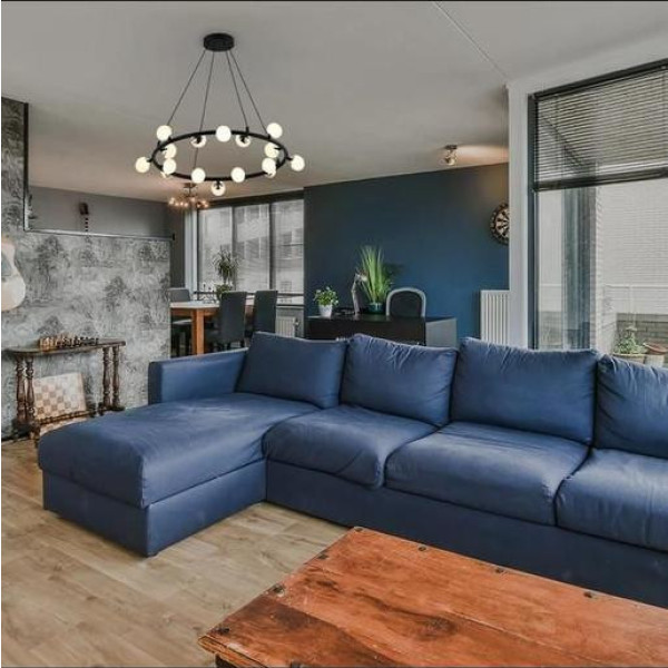 PENDENTE FUXICO DOURADO E PRETO E BRANCO (D)69CM (A)16CM 10X2W 3000K 1600LM - JU006