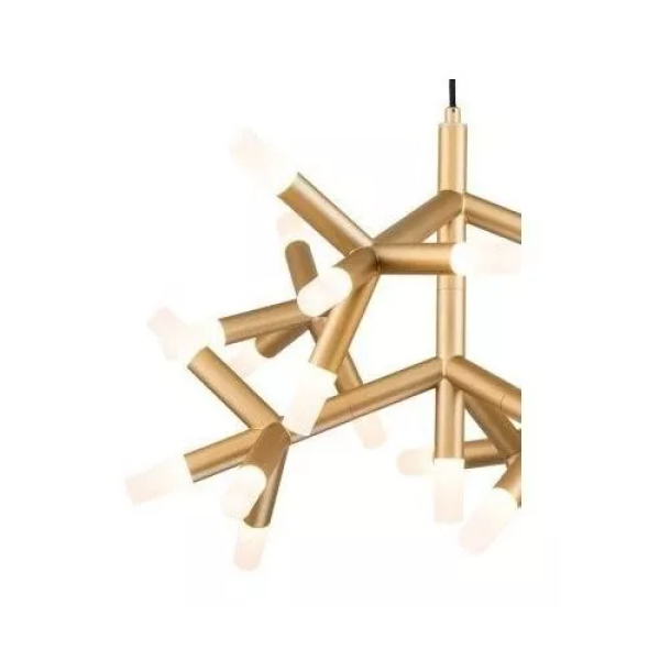 PENDENTE MANACA DOURADO E BRANCO (D)92CM 34X3W 3000K 6120LM - BD003M