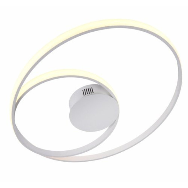 PLAFON DE SOBREPOR ORBITA BRANCO (D)69 + 38CM (A)2CM 1X60W 3000K 3230LM - GD007LW