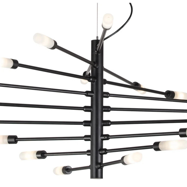 PENDENTE NEO PRETO E BRANCO (C)104CM (L)60CM (A)39CM 18XG9 450W - RE017L