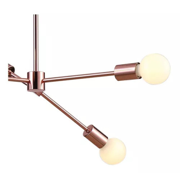 PENDENTE LEBLON ROSE GOLD (D)75CM (A)123CM 7XE27 280W - RM002R