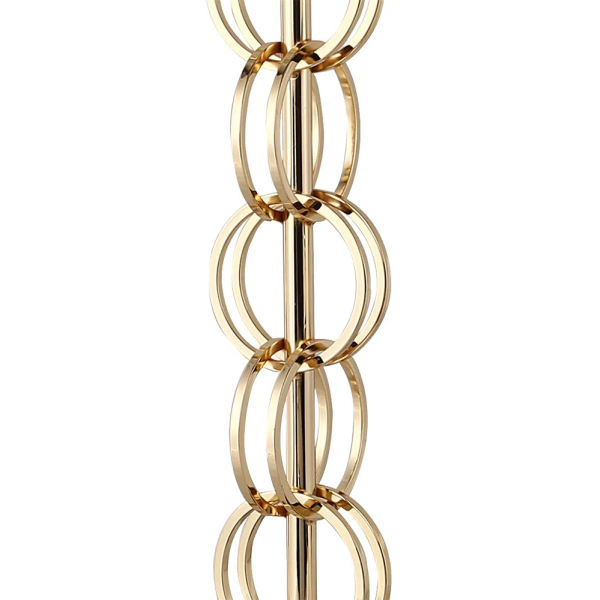 BASE PARA ABAJUR VENETO DOURADO E MARROM (D)18CM (A)57.5CM 1XE27 40W - MI005