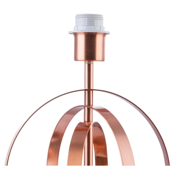 BASE PARA ABAJUR MONDE COBRE (D)24CM (A)40CM 1XE27 40W - GL004E