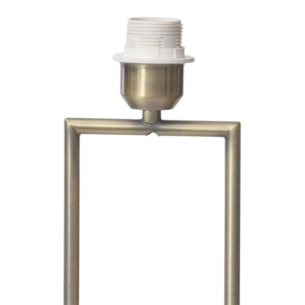 BASE PARA ABAJUR VENETO BRONZE E BRANCO (D)12.5CM (A)39.6CM 1XE27 40W - WR001