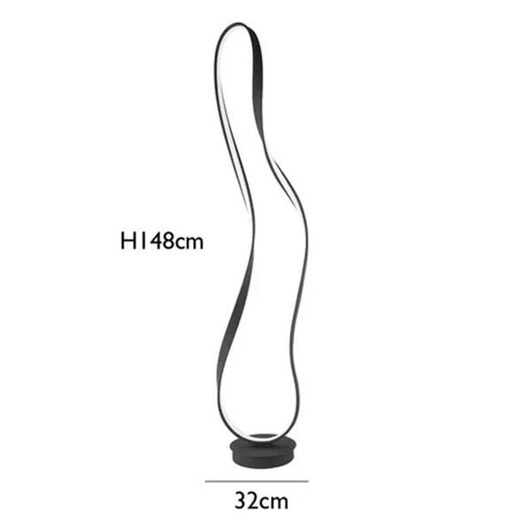 COLUNA FLOW PRETO (C)32CM (L)23CM (A)148CM 1X35W 3000K 1800LM - SB005