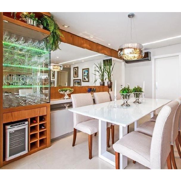 PENDENTE / PLAFON SOHO CROMADO E TRANSPARENTE (D)40CM (A)23CM 5XG9 125W - PD002CR