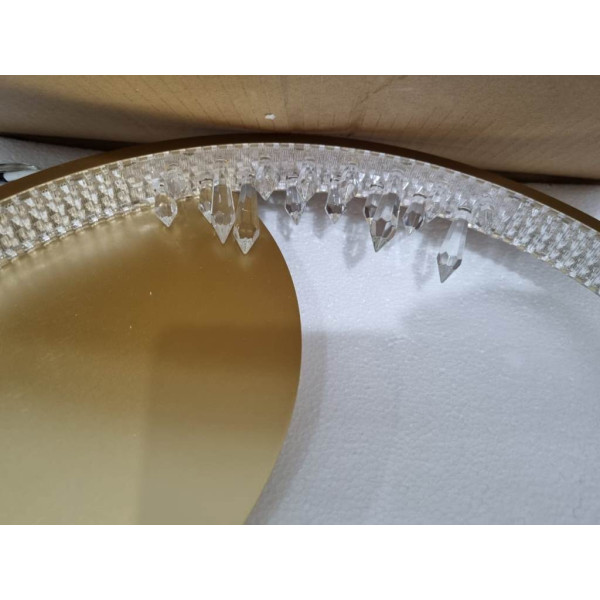 Plafon Milenium Dourado (D)40Cm (C)0Cm (L)0Cm (A)7Cm 1X19W 3000K 1425Lm Led - OC027AS