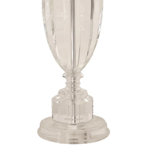 BASE PARA ABAJUR CLASSIC CROMADO E TRANSPARENTE (D)15CM (A)55CM 1XE27 40W - XL1210