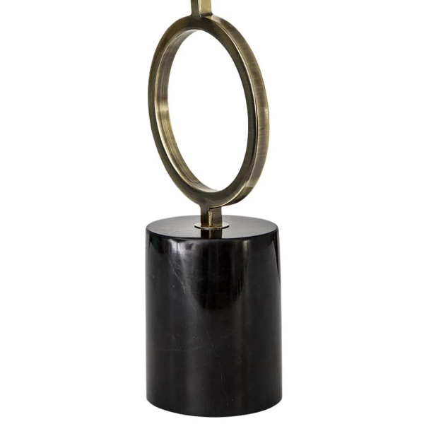 BASE PARA ABAJUR TARSILA DOURADO E PRETO (C)14CM (L)14CM (A)55.5CM 1XE27 40W - GL008