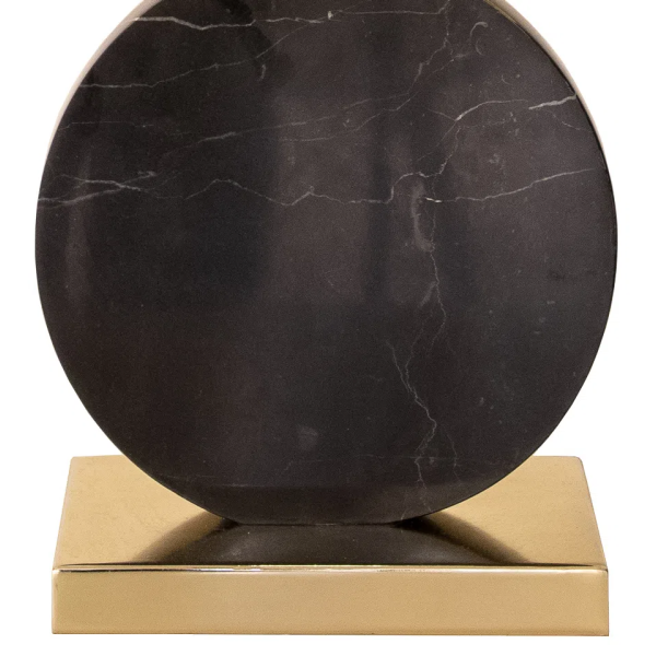 BASE PARA ABAJUR BIAGIO DOURADO E PRETO (D)22CM (L)12CM (A)37CM 1XE27 40W - GL016BG