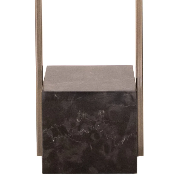 BASE PARA ABAJUR QUADRATTO BRONZE E PRETO (C)13CM (L)15CM (A)50CM 1XE27 40W - GL020G