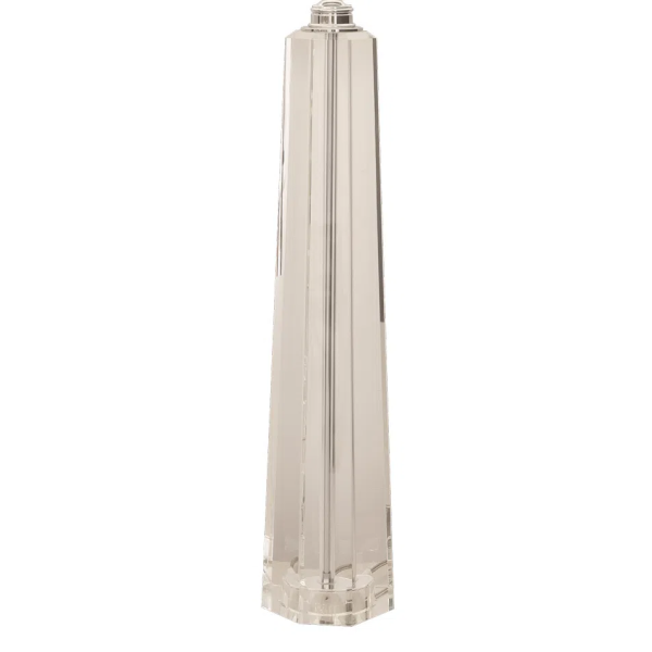 BASE PARA ABAJUR CLASSIC CROMADO E TRANSPARENTE (D)9CM (A)45CM 1XE27 40W - XL1151