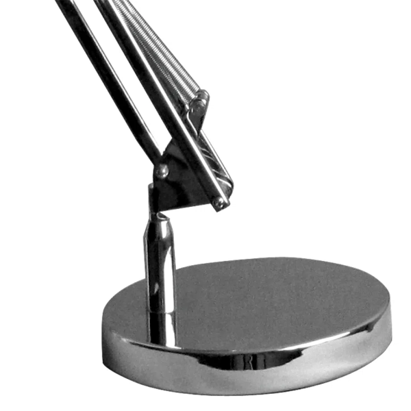 ABAJUR SCOPE CROMADO E BRANCO (D)15CM (A)72CM 1XE27 40W - HU3002C