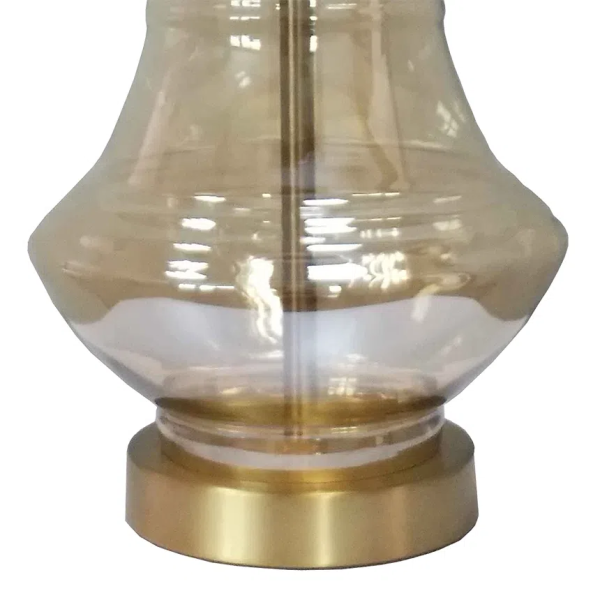 BASE PARA ABAJUR VENETO DOURADO E CHAMPAGNE (D)19.5CM (A)38.5CM 1XE27 40W - WR005