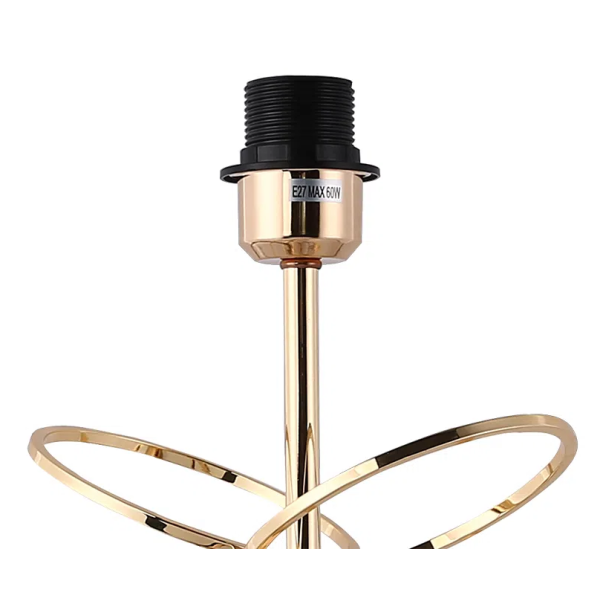 BASE PARA ABAJUR VENETO DOURADO (D)13CM (A)54CM 1XE27 40W - MI003