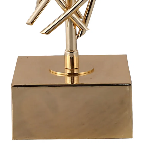 BASE PARA ABAJUR VENETO DOURADO (C)23CM (L)13CM (A)55CM 1XE27 40W - MI002