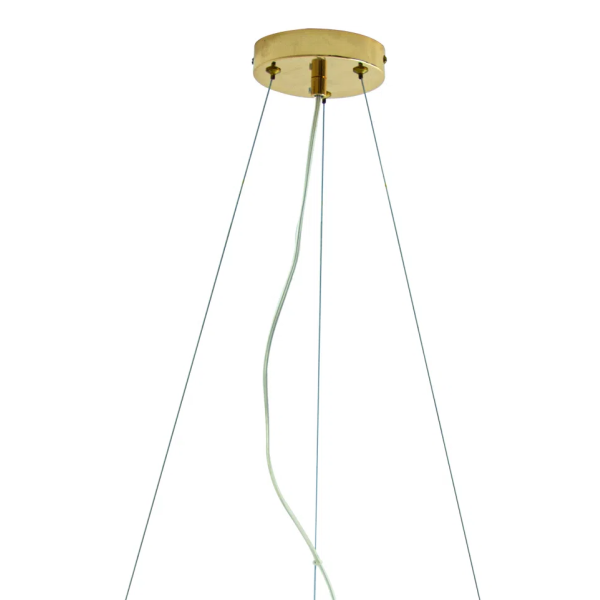 PENDENTE HALO DOURADO E CONHAQUE (D)69.5CM (A)24CM 25XG9 125W