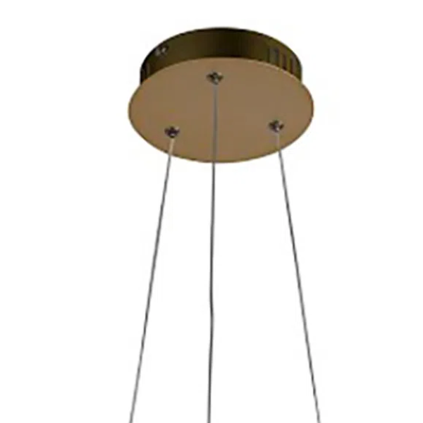 PENDENTE ATOM DOURADO (D)63CM (A)15CM 1X36W 3000K 1188LM LED