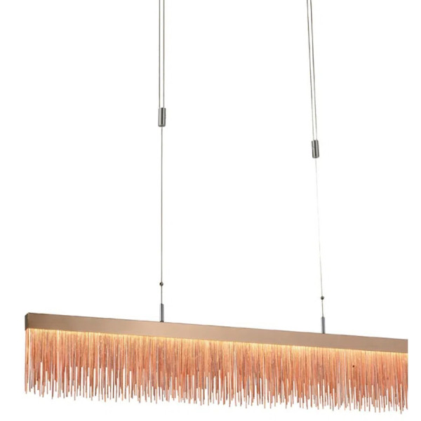 PENDENTE VOILE ROSE GOLD 1X33,6W 3000K 1680LM - BB003