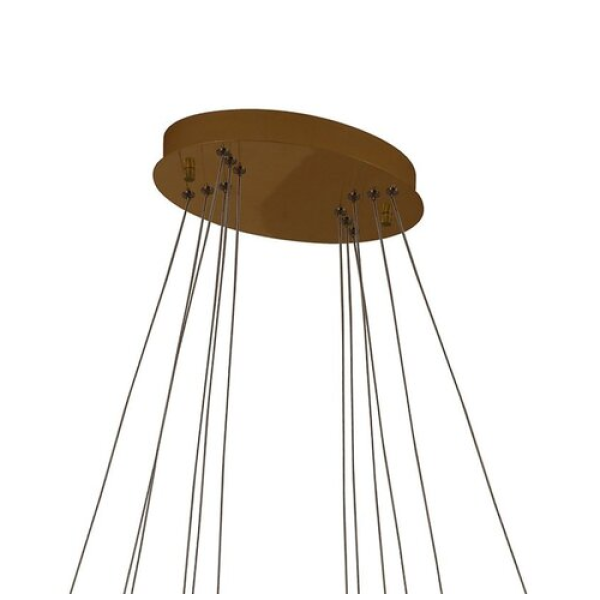 PENDENTE BIRDIE OVAL GOLD (D)60 + 80 + 100CM  3X45W 3000K  LED